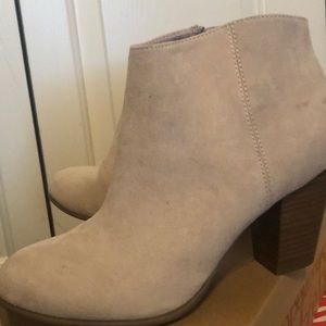 Nude ankle booties